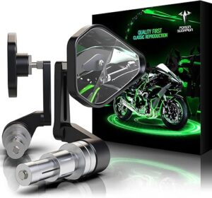 POISON SCORPION Motorcycle Bar End Mirrors | Arrow 7/8 Handlebar