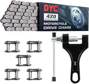 DYCTAHO Motorcycle Chain 132 Links With Breaker