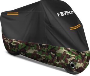 Favoto Motorcycle Cover 96.5 Inches Length Waterproof