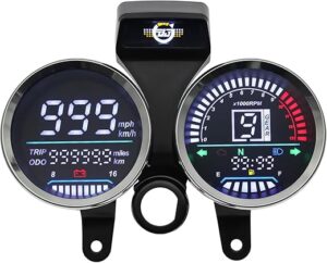 MAIMEIMI Motorcycle Digital Speedometer With Tachometer
