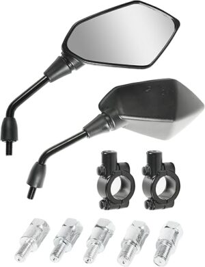 RACOONA Motorcycle Handlebar Rear View Mirrors