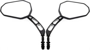 POISON SCORPION Motorcycle Mirrors Black M8 Rearview Side