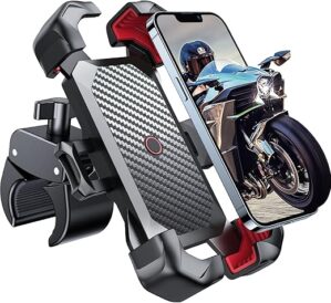 JOYROOM Motorcycle Phone Mount, Auto Lock
