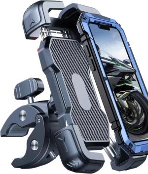 Bovemanx Motorcycle Phone Mount Holder, Anti-Shake