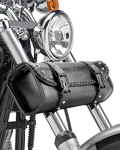 KEMIMOTO Motorcycle PU Leather Universal Saddlebag
