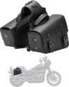 KEMIMOTO Motorcycle Saddlebags Leather Side Bags
