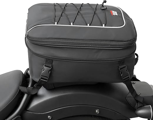 KEMIMOTO Motorcycle Tail Bag, Waterproof Rear Seat