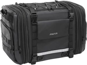 MOSISO Motorcycle Tail Bag With Expandable Capacity