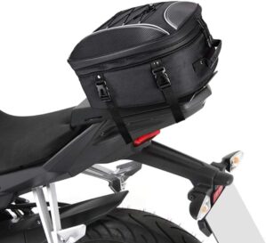 KEMIMOTO Motorcycle Tail Bag With Waterproof Cover