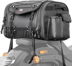 KEMIMOTO Motorcycle Travel Luggage Bags, 60L Expandable