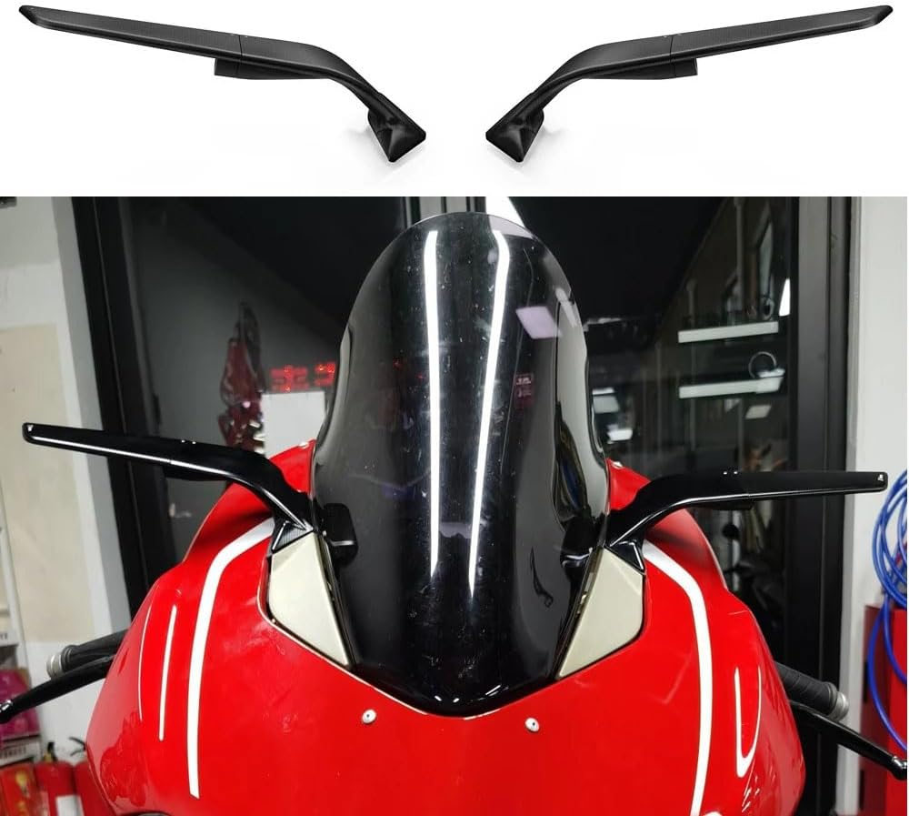 WALIPILUSI Motorcycle Wind Wing Rearview Mirrors