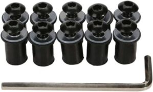 BELOMI Motorcycle Windshield Bolts Screws Kit
