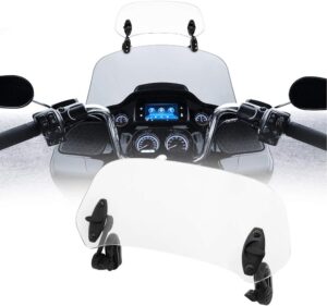 motoparty Motorcycle Windshield Extension – Universal Adjustable