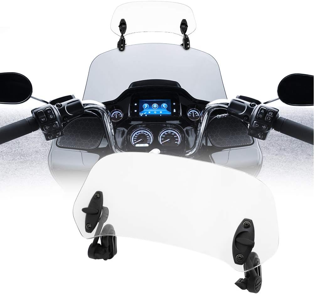 motoparty Motorcycle Windshield Extension - Universal Adjustable