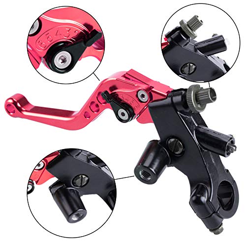 MRELC Universal Motorcycle 22mm Handlebar Brake Lever Set - Image 3