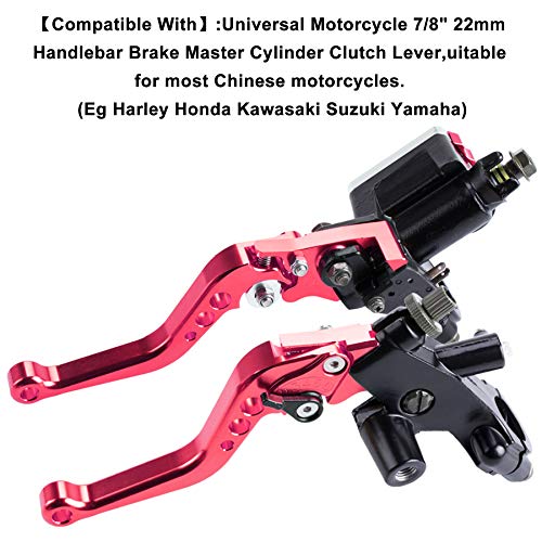 MRELC Universal Motorcycle 22mm Handlebar Brake Lever Set - Image 5