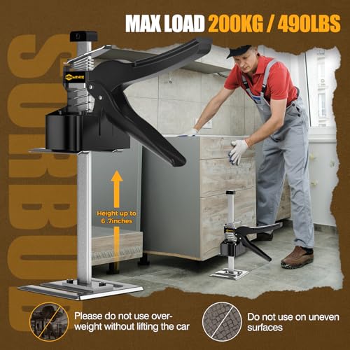 Mtnte Lever Arm Drywall Lift Lifter 490lb - Image 4