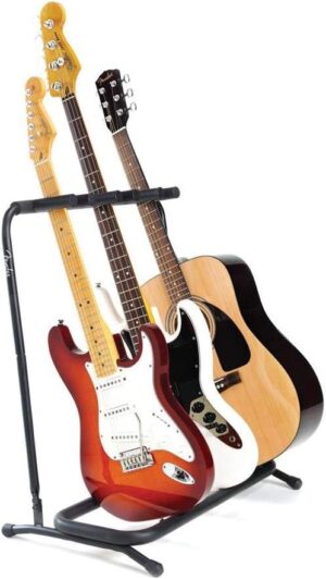 Fender Multi-Guitar Folding Stand, 3-Space