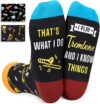 HAPPYPOP Music Gifts For Musicians: Trombone, Piano Socks