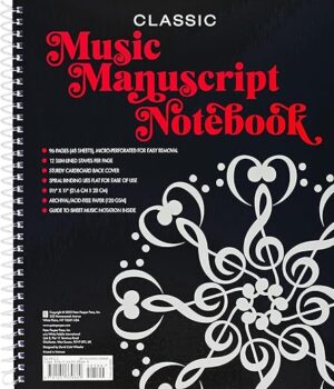Music Manuscript Notebook With Perforated Pages