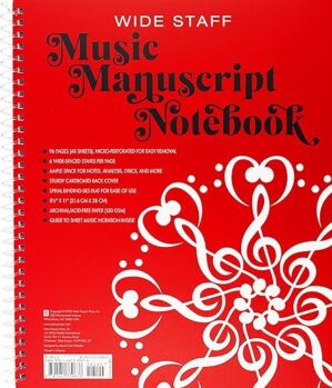 Music Manuscript Notebook With Perforated Pages