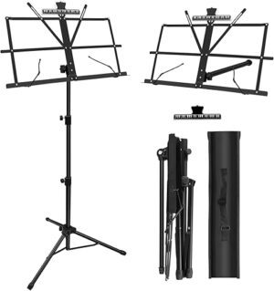 DkOvn Music Stand: Dual-Use Folding, Portable