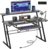 armocity Music Studio Desk With Power Outlet