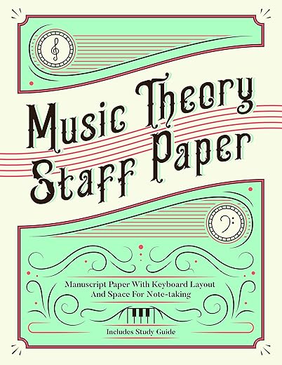 Music Theory Staff Paper With Keyboard Layout