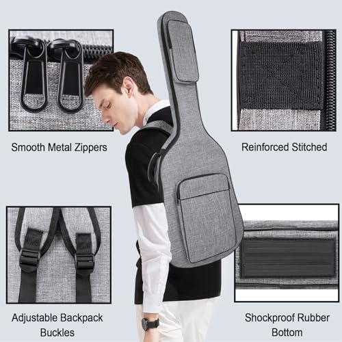 MUZTOP Bass Guitar Gig Bag With Pockets - Image 2