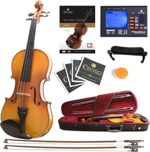 Mendini by Cecilio MV400 Violin 3/4 ﻿with Bow & Case