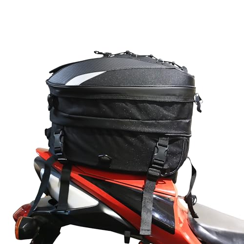 MZS Motorcycle Tail Bag 38L Expandable Backpack - Image 3