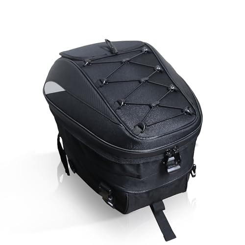 MZS Motorcycle Tail Bag 38L Expandable Backpack - Image 2