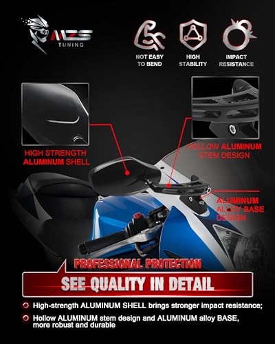 MZS Racing Motorcycle Double Adjustment Mirrors - Image 3