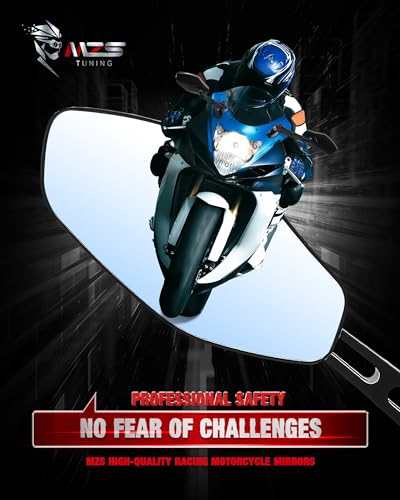 MZS Racing Motorcycle Double Adjustment Mirrors - Image 2
