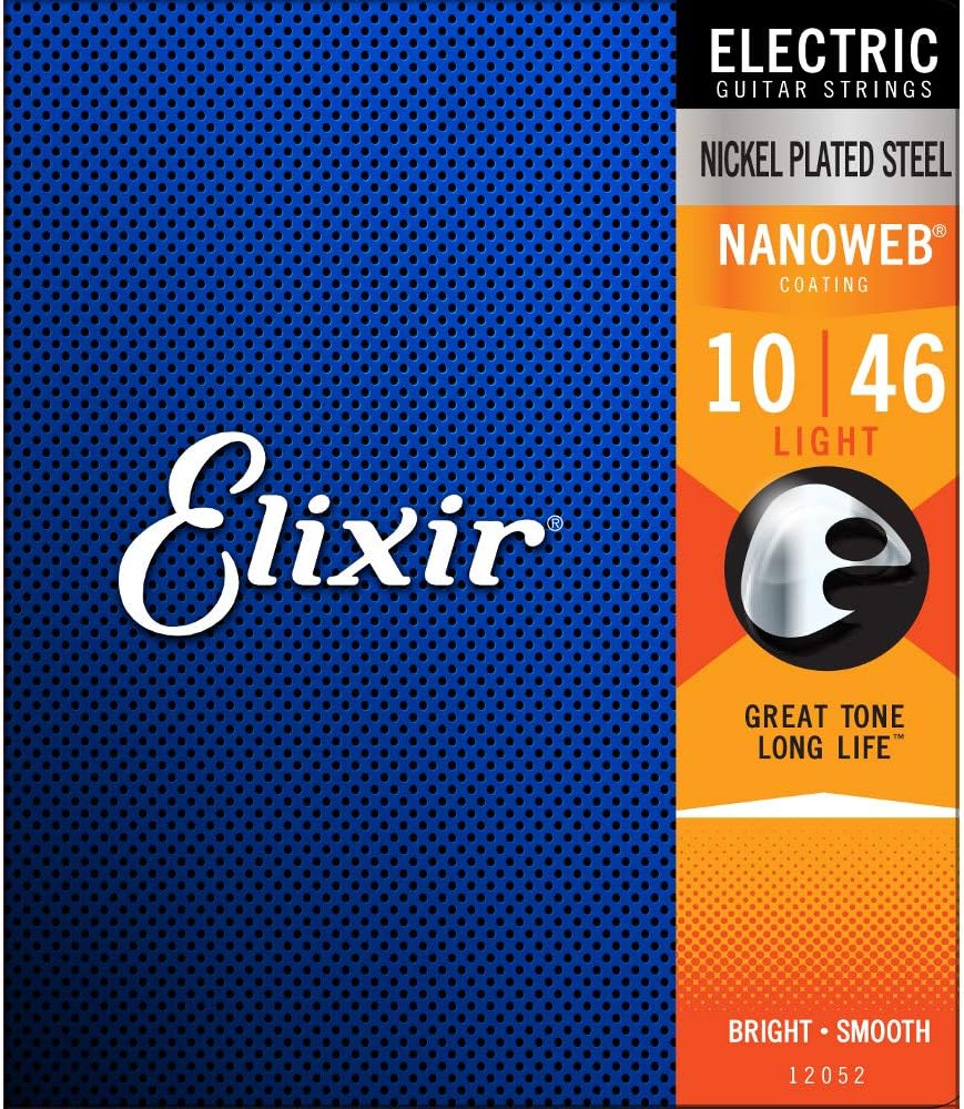 Elixir Nanoweb Electric Guitar Strings 3 Pack