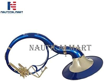 NauticalMart Bb Flat Silver Sousaphone With Hard Case - Image 5