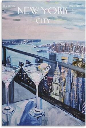 Fotuven New Yorker Magazine Poster Canvas Wall Art