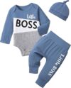 Oranchids Newborn Baby Boy Color Block Outfit