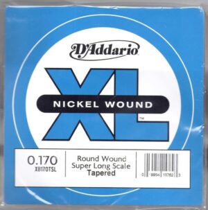 D’Addario Nickel Wound Bass Guitar String, XB170TSL