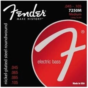 Fender Nickelplated Steel Roundwound Bass Strings 7250M