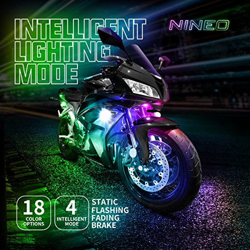 NINEO 8Pcs Motorcycle LED Underglow Light Kit - Image 4