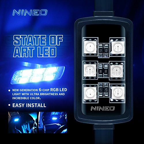 NINEO 8Pcs Motorcycle LED Underglow Light Kit - Image 2