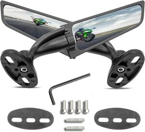 AceSupever Ninja 400 Adjustable Motorcycle Wing Mirrors