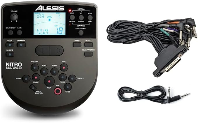 Silverline Audio Nitro Drum Module With Cable Bundle