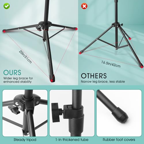 Nizonlaie Adjustable Portable Music Stand With Bag - Image 4