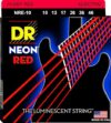 DR Strings NRE10 Hi-Def Neon Red Strings