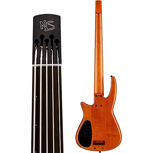 NS Design 5 String Bass Guitar, Amber Satin (CR5BGAMSFL) - Image 4