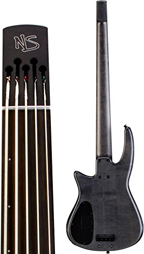 NS Design 5 String Bass Guitar, Charcoal Satin (CR5BGCHSFL) - Image 4