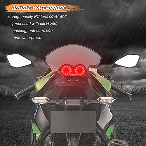 NTHREEAUTO LED Motorcycle Tail Light Integrated Signals - Image 5