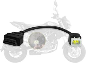 AMHTDOL OBD Cable 6pin to 16pin Motorcycle Adapter